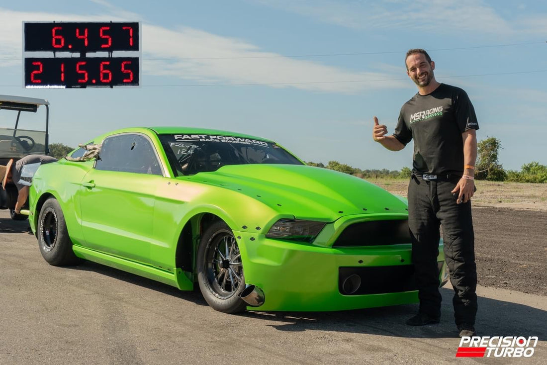 Twin Turbo Street Legal Mustang Blasts a 6.45 at 215 MPH during FL2K at Bradenton Motorsports Park