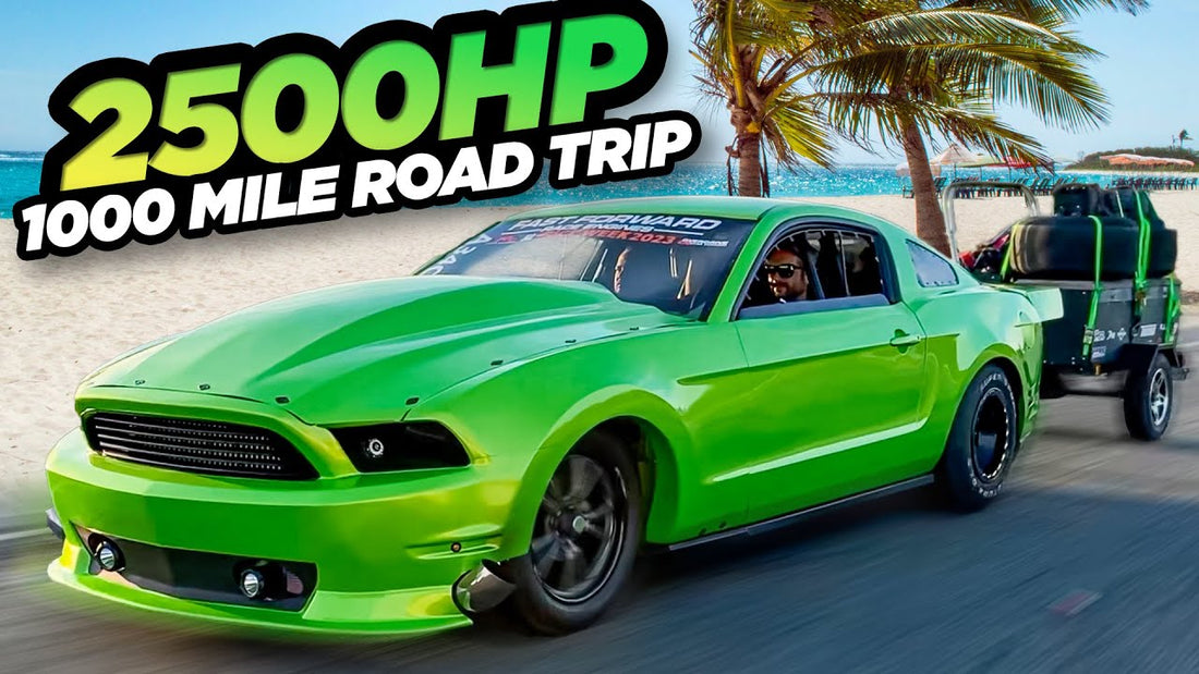 2500HP Coyote 1000 Mile Road Trip! (FASTEST Radial Car in Drag and Drive History)